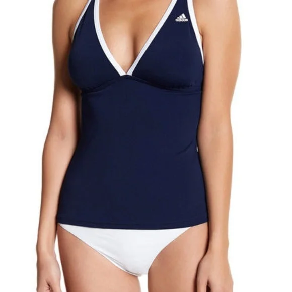 adidas Swim Adidas Performance Adjustable Tankini Top Swimsuit
